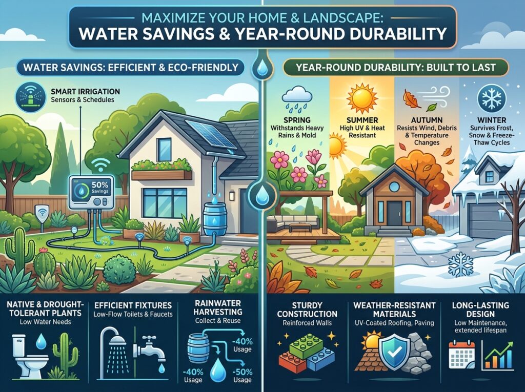 Water Savings & Year-Round Durability